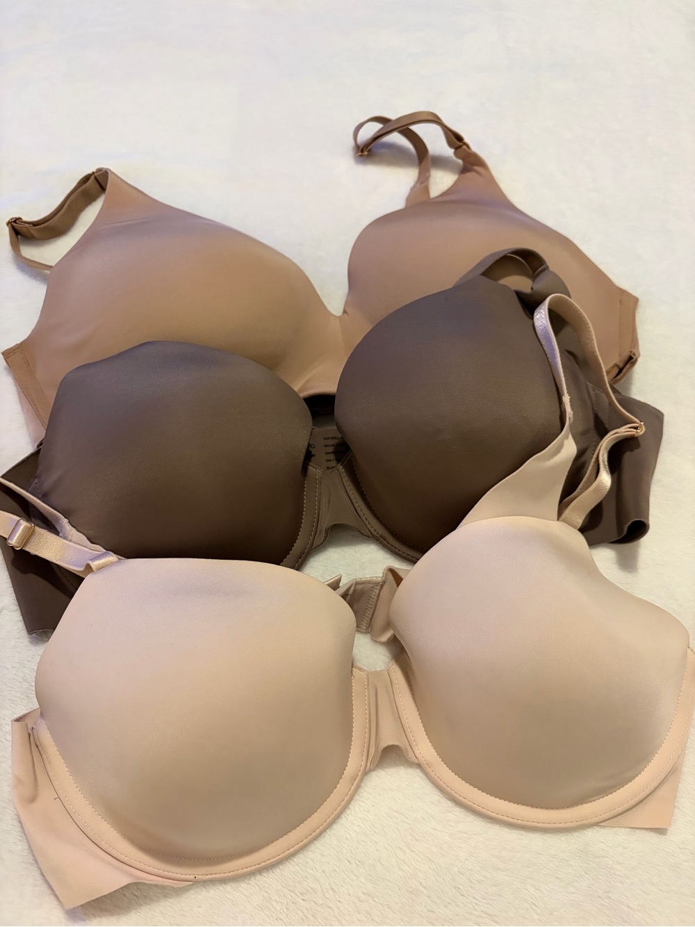 Soma Bras (Lot of 3) in Nude, Taupe, Chocolate